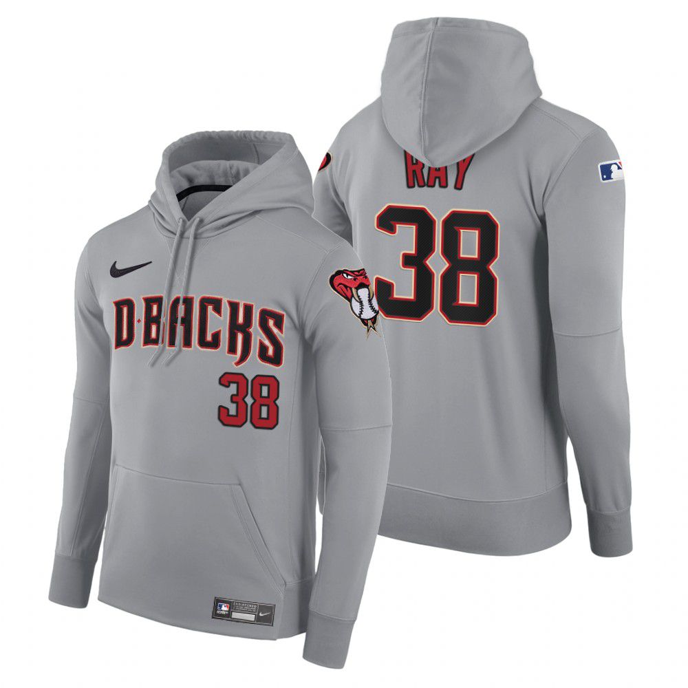 Men Arizona Diamondback 38 Ray gray road hoodie 2021 MLB Nike Jerseys